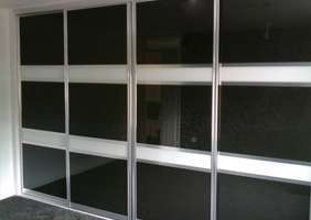 Examples of sliding wardrobes doors in an oriental style or split design.